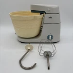Vintage Braun Km 31 Countertop Stand Mixer W/ Bowl, Whisk & Dough Hook Tested. Fixed Price $58.45.
