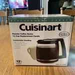 Cuisinart Premier Coffee Cup Replacement Glass Carafe Model DCC-1200PRC. Fixed Price $16.99.