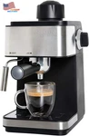 Premium Levella 4-CUP Espresso, Cappuccino And Latte Maker Black. Fixed Price $71.99.