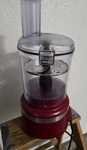 Kitchenaid Red Full-size Food Processor Base, Bowl, Lid, Feed Tube, Pulse. Fixed Price $26.04.