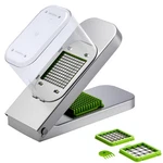 Uimoso Vegetable Chopper And Slicer With 3 Stainless Blades & Storage Container. Fixed Price $41.99.
