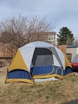 Nice Columbia CB-5300 Bugaboo Five Person Family Dome Tent W/dog Boot Doors. Fixed Price $248.84.