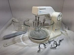 Oster Kitchen Center Vintage Mixer 5500-20A Tested And Working With Attachments. Fixed Price $56.69.