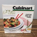 Cuisinart DLC-883 Custom Disc Set Three Thin Blade Medium New Sealed. Fixed Price $29.99.