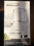 Brentwood FP-546 3 Cup Food Processor. Fixed Price $35.00.
