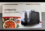 Ambiano Mini Food Chopper Processor, Chop, Mince, Puree, 100 Watt, New Box. Fixed Price $15.00.