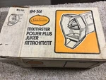 Vintage Sunbeam Mixmaster Power Plus Juicer Attachment 994-361 New Open Box. Fixed Price $12.95.