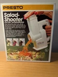 Vintage Presto Salad Shooter 02910 Electric Shredder Grater Slicer New Box. Fixed Price $23.00.