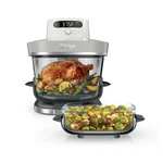 Ninja Crispi Pro 6-IN-1 Air Fryer 6QT Glass 1800W 450 AS101LG Bone Lids. Fixed Price $439.99.