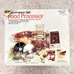 Vintage Hamilton Beach Food Processor Almond 3 Blades Scovill Model 707 Tested. Fixed Price $34.90.