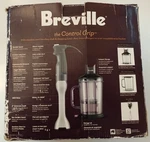 Breville BSB510XL Control Grip Immersion Blender, Stainless Steel, Missing Whisk. Fixed Price $80.00.