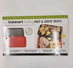 Cuisinart CPK-200 Grilling Prep And Serve Trays Black Red Large 17 X 10. 5. Fixed Price $15.99.