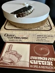 Oster Regency Kitchen Center Blade 937-37 French Fry Cutter Disc W/ Original Box. Fixed Price $5.88.