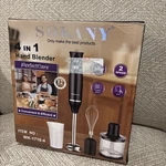 Sokany 4-IN-1 Dishwasher Safe Hand Blender 110V, 50/60HZ, 500W, (model Wk 17104). Fixed Price $29.95.
