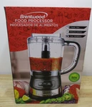Brentwood Appl. FP-549BK 3-CUP Food Processor (black). Fixed Price $30.00.