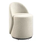 Osp Home Furnishings Lystra Fabric Swivel Vanity Chair Textured Cream. Fixed Price $239.99.
