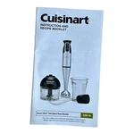 Cuisinart Smart Stick Hand Blender Instructions Recipe Booklet Only CSB-79. Fixed Price $9.01.