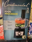 Continental 3 Cup Food Processor With Stainless Blades.. Fixed Price $25.75.