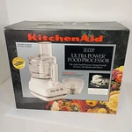 Vtg 90S Deadstock Kitchenaid Food Processor KFP600WH White Brand New Old. Fixed Price $199.95.