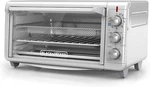 Black Decker 8 Slice Stainless Steel Countertop Air Fry Toaster Oven 5 Functions. Fixed Price $132.43.