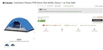 Columbia 4 Person Frp Dome Tent 50052, Doors. Fixed Price $35.00.