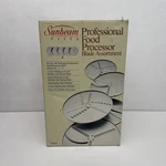 Sunbeam Vista Professional Food Processor 5 Blade Assortment 94940 Shred Slice. Fixed Price $39.99.