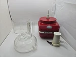 Kitchenaid Chef's Chopper KFC3100ER1 Cup Food Processor Red Works Great See Di. Fixed Price $19.99.