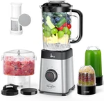 Sangcon And Food Processor Combo For Kitchen, 5 In 1 Shakes. Fixed Price $89.99.