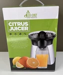 Open Box Unused Electric Citrus Juicer By Eco+chef 2-WAY Twist, 40W. Fixed Price $20.00.