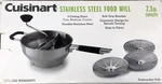 Cuisinart Stainless Steel Food Mill 2.3 Qt -3 Cutting Discs Fine,medium, Coarse. Fixed Price $40.00.
