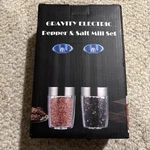 Gravity Electric Pepper Salt Grinder Set With Led Light Stainless Steel , 2-PACK. Fixed Price $9.00.