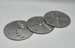 Moulinex Machine Model 354 Replacement Disc Blades (3) Ab/cd/f. Fixed Price $15.00.