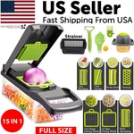 15-IN-1 Vegetable Fruit Chopper Cutter Food Onion Veggie Dicer Slicer Kitchen. Fixed Price $14.75.