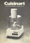 Cuisinart Food Processor Model DLC-8F Instructions And Recipes. Fixed Price $48.74.