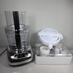Kitchenaid 12 Cup Food Processor KFPW760QCR0 + Juicer Attachments Chrome. Fixed Price $149.95.