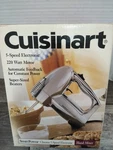 Vtg 1997 Cuisinart Smart-power Chrome 5-SPEED 220W Hand Mixer Model #HTM-5CH. Fixed Price $64.98.