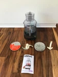 Mint Cuisinart Custom Food Processor 14-CUP Brushed Stainless With 3 Blades. Fixed Price $99.99.