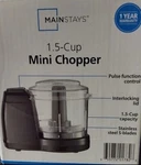 Continental Electric CE22361 White 1.5-CUP Mini Chopper. Fixed Price $19.99.
