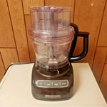 Kitchenaid 13 Cup Ultra Wide Mouth Food Processor, Espresso (used). Fixed Price $177.56.