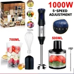 5-IN-1 Hand Immersion Blender 1000W Entire Stainless Steel Baby Food. Fixed Price $29.98.