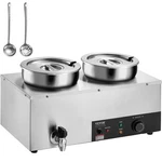 Vevor Electric Soup Warmer,dual 7.4QT Stainless Steel Round POT,1200W Commercial. Fixed Price $154.97.