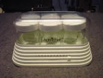 Nutrichef PKYM18 Electric Yogurt Maker With 6 Glass Jars Lids Works. Fixed Price $19.98.
