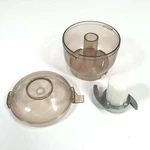 Read -mini Sunbeam Oskar Jr Chopper Plus 4816-9 14131 Amber Bowl Lid & Blade. Fixed Price $14.99.