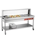 Vevor 8 Pans + 2 Pots Commercial Food Warmer Steam Table With Undershelf Shield. Fixed Price $699.99.