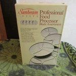 * New, Sealed Box. Sunbeam Vista Professional Food Processor Blade Assortment.. Fixed Price $24.99.