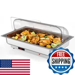 Garveehome Chafing Dish Electric Buffet SET9 Qt Stainless Steel Food Servers. Fixed Price $152.71.