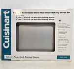 Cuisinart Set Of Non-stick Baking Sheets New Aluminum 4-PIECE. Fixed Price $35.00.