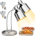 Pyy Commercial Food Warmer 2-HEAD Electric Heating Lamp 500W Stainless Steel. Fixed Price $159.00.