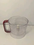 Wolfgang Puck Bistro Collection Food Processor Red Model BFPR0007 Mixing Bowl. Fixed Price $25.16.