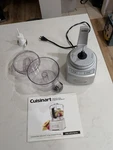 Cuisinart Mini-prep Plus 4-CUP Food Processor Silver CGC-4PC3 Tested And Works. Fixed Price $28.00.